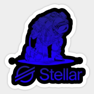 Stellar lumens coin Crypto coin Cryptocurrency Sticker